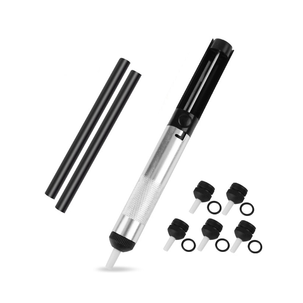 Soldering Iron Suction Pump Remover Solder Sucker Press Removal Pen Househole Work Tool with Replacement Nozzles: Type 11