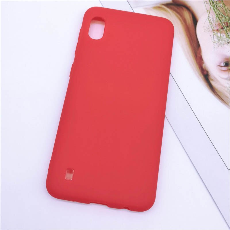 Case Voor Samsung A10 Case Soft Silicon Back Cover Phone Case Voor Samsung Galaxy A10 GalaxyA10 Een 10 SM-A105F A105 a105F Coque: Red