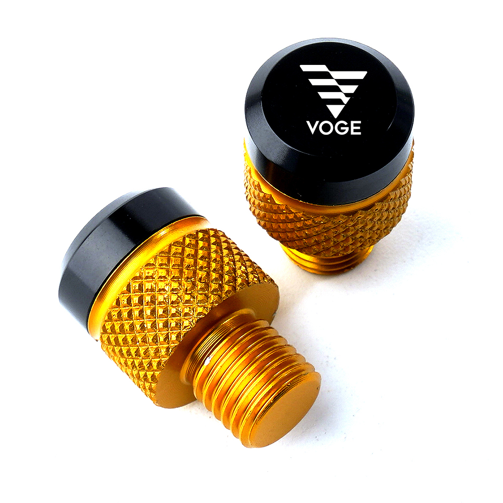 CNC para Loncin Voge 900 DSX 525 Voge 500R 300RR 250RR 180RR 300AC espejos de motocicleta agujero tornillos tapas espejo agujero cubierta: Oro