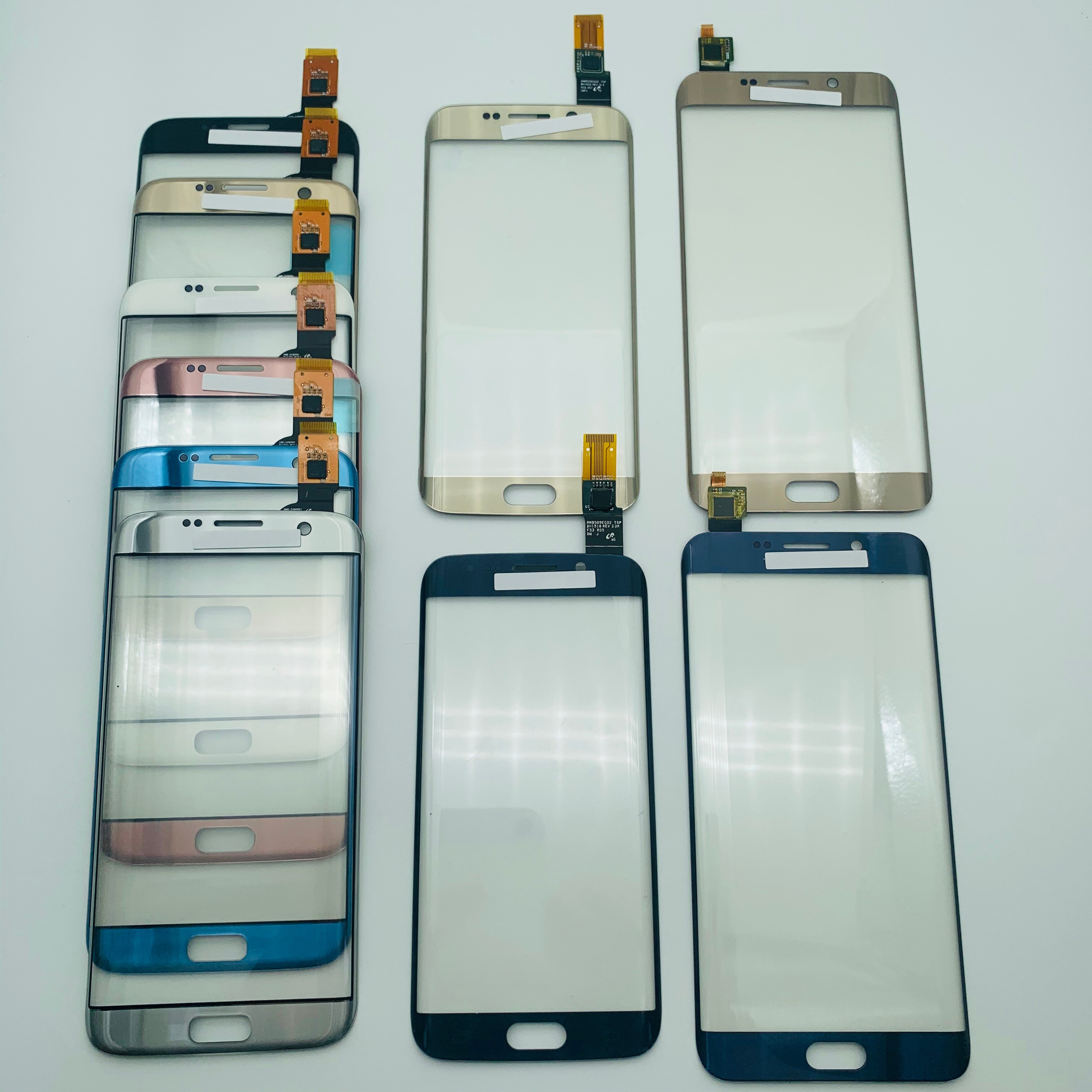 Glass berøringspanel for samsung  s8 plus  g955 note 8 s6 edge  s6 edge plus  s7 edge lcd glassskjerm reparasjon
