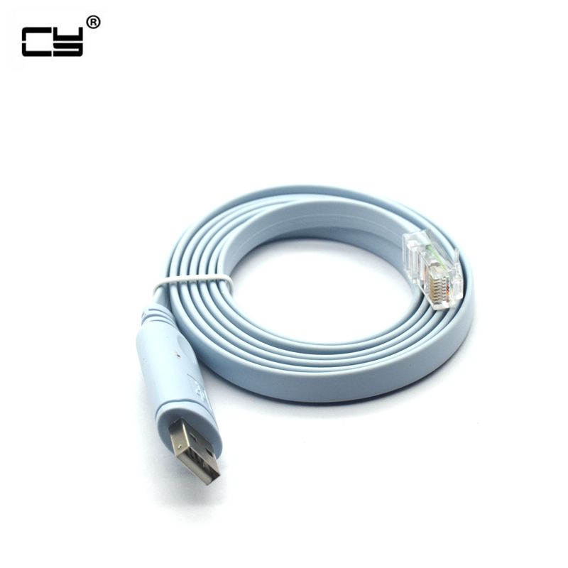 1.5m Pl2303ra USB Rs232 to RJ45 Console Cable for Cisco H3C HP Arba Huawei Fortinet Router Ftdi USB Console Cable Extension Lin