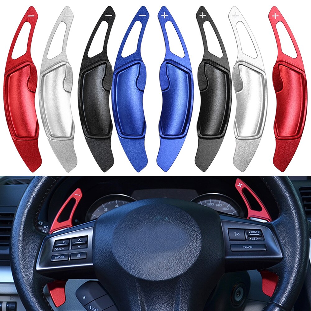 2 st aluminiumrattväxlingspaddelförlängare för subaru legacy wrx sti forester impreza xv outback tillbehör