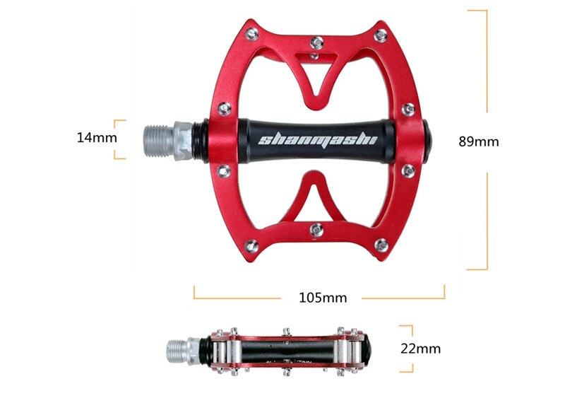 neue Mountainbike Pedal Leichte Aluminium Legierung Lager Pedale für BMX Straße MTB Fahrrad Pedale