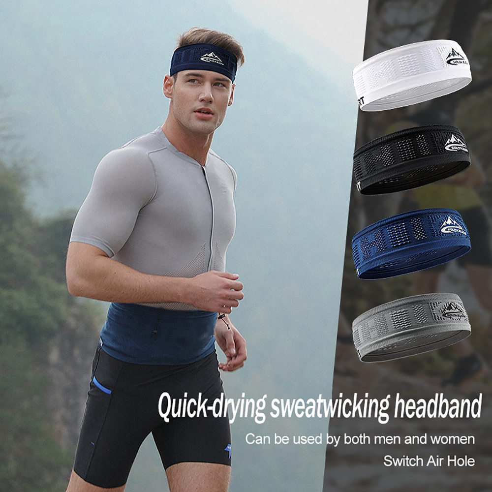 Sport Hoofdband Fietsen Hoofddeksels Mannen Vrouwen Elastische No Slip Band Basketbal Gym Fitness Tennisbescherming Hoed Unisex