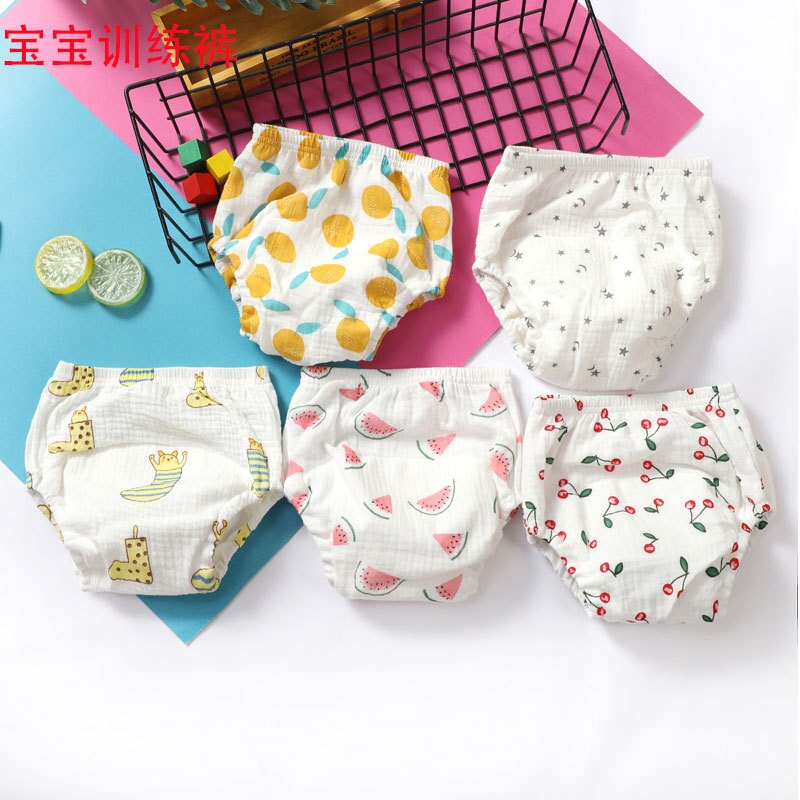 3-20 Months Baby Cotton Training Pants Panties Baby Diapers Reusable Cloth Nappies Infants Children Underwear Washable Nappy