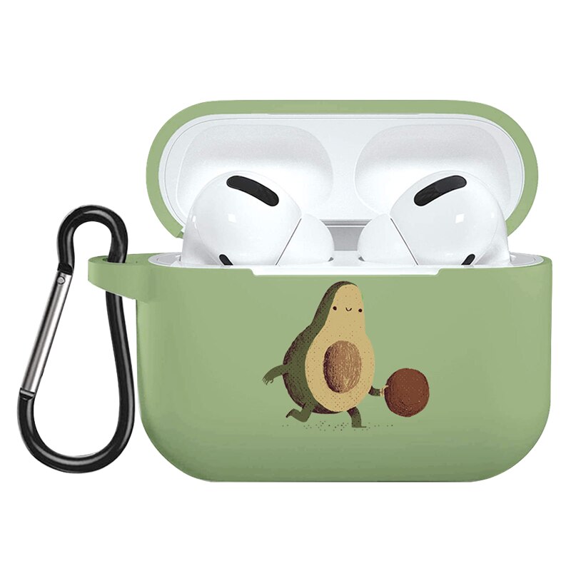 Per Apple AirPods Pro Caso Del Fumetto Sveglio di Avocado Auricolare Custodia Per Airpods 3 Molle Della Copertura Del Silicone di Ricarica Borse Caso della Cuffia capa: nyglanq3d