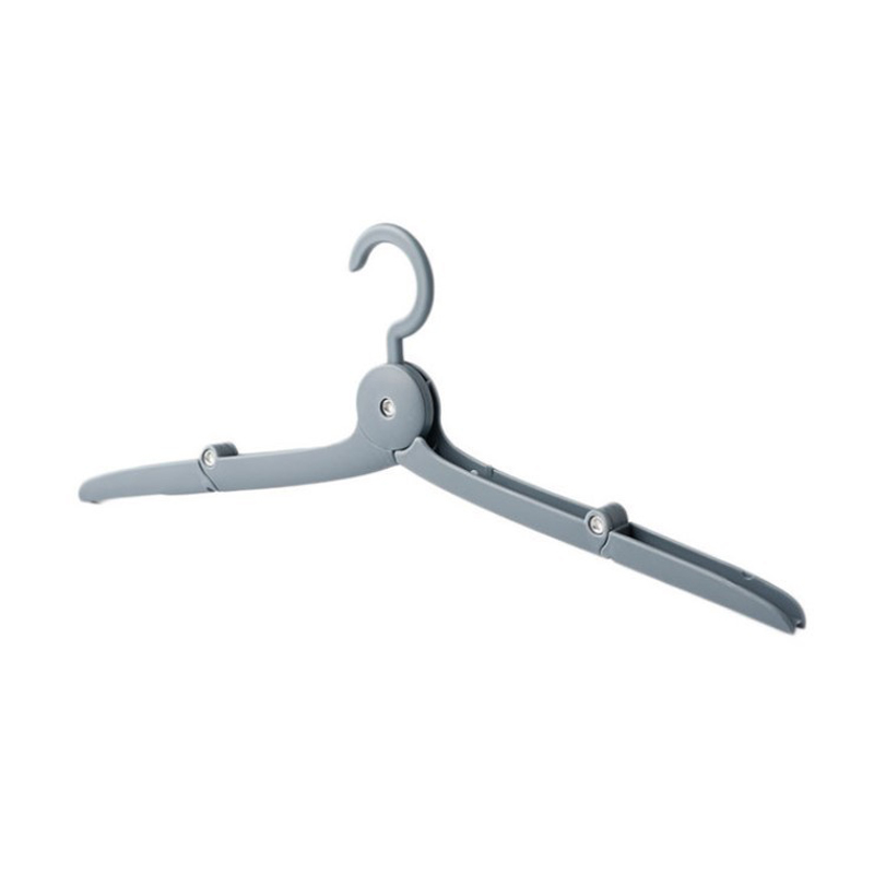 Cintre de voyage pliable, cintres portables d'extérieur, support multifonctionnel, gain de place, antidérapant, rangement facile: jaune clair
