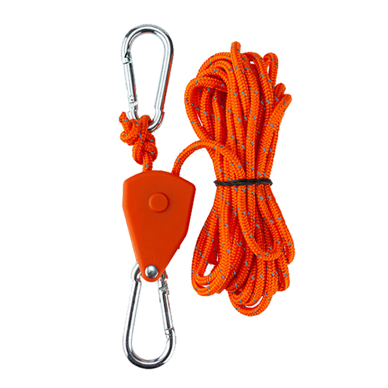 Verstelbare Katrolhaak Camping Tent Vastbinden Touw Spanner Ratel Hangers Luifel Touw Haak Luifel Gesp: Rood