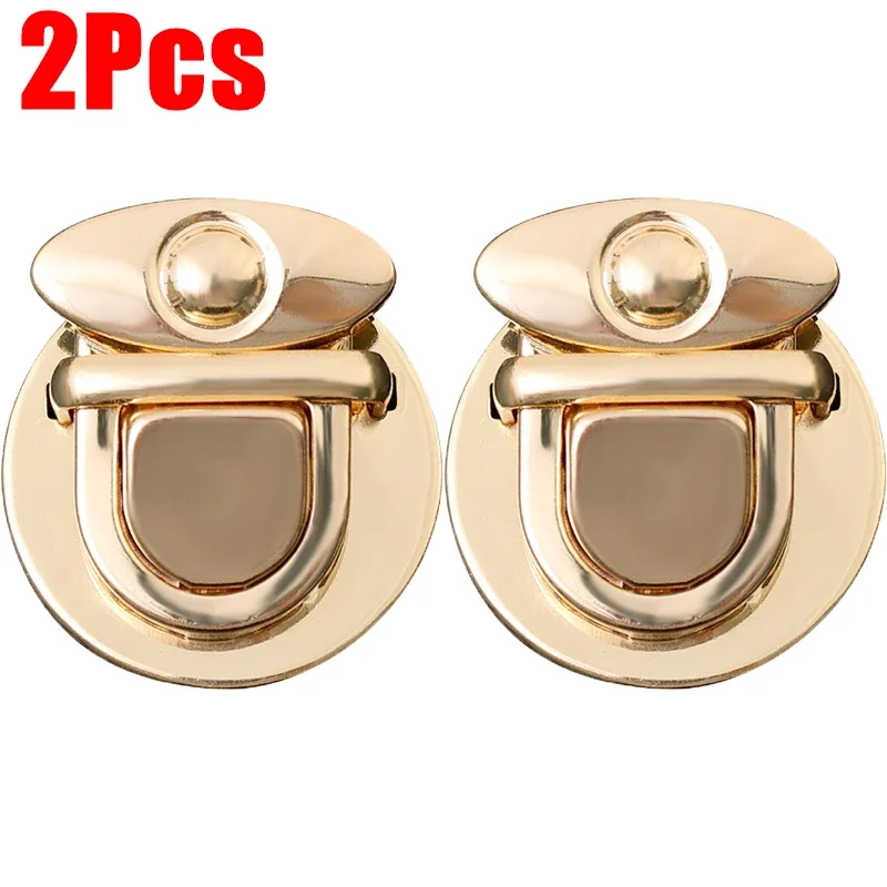 3pcs Women's Locks Clasp DIY Craft Hand Bags Purse Catch Buckles Metal Snap Clasp Closures Wallet Fasteners Wallet Buckle Totes: Bronze