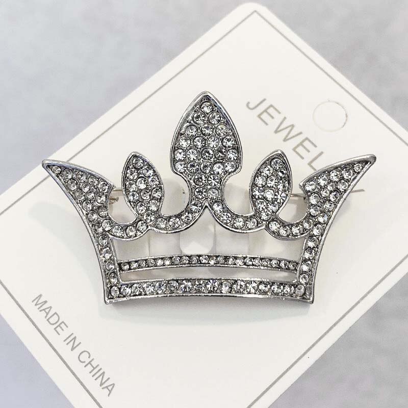 Mode Kristal Broche Luxe Retro Kroon Badges Voor Vrouwen Strass Pin Broches Meisje Bruiloft Corsage Kleding Decor 1Pc: 14