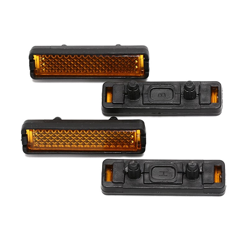 4 stk / sett natt sykling reflekterende sykkel tilbehør slitesterk sykkel pedal reflektor sikkerhet