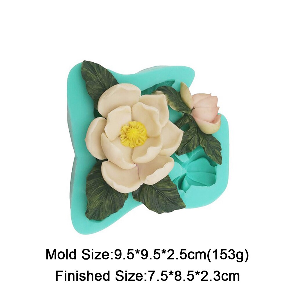 11 Models Flowers Shape Silicone Fondant Mold Sunflower Rose Carnation Flower Molds Cake Decorating Tools Dessert Baking Mould: F1085HD