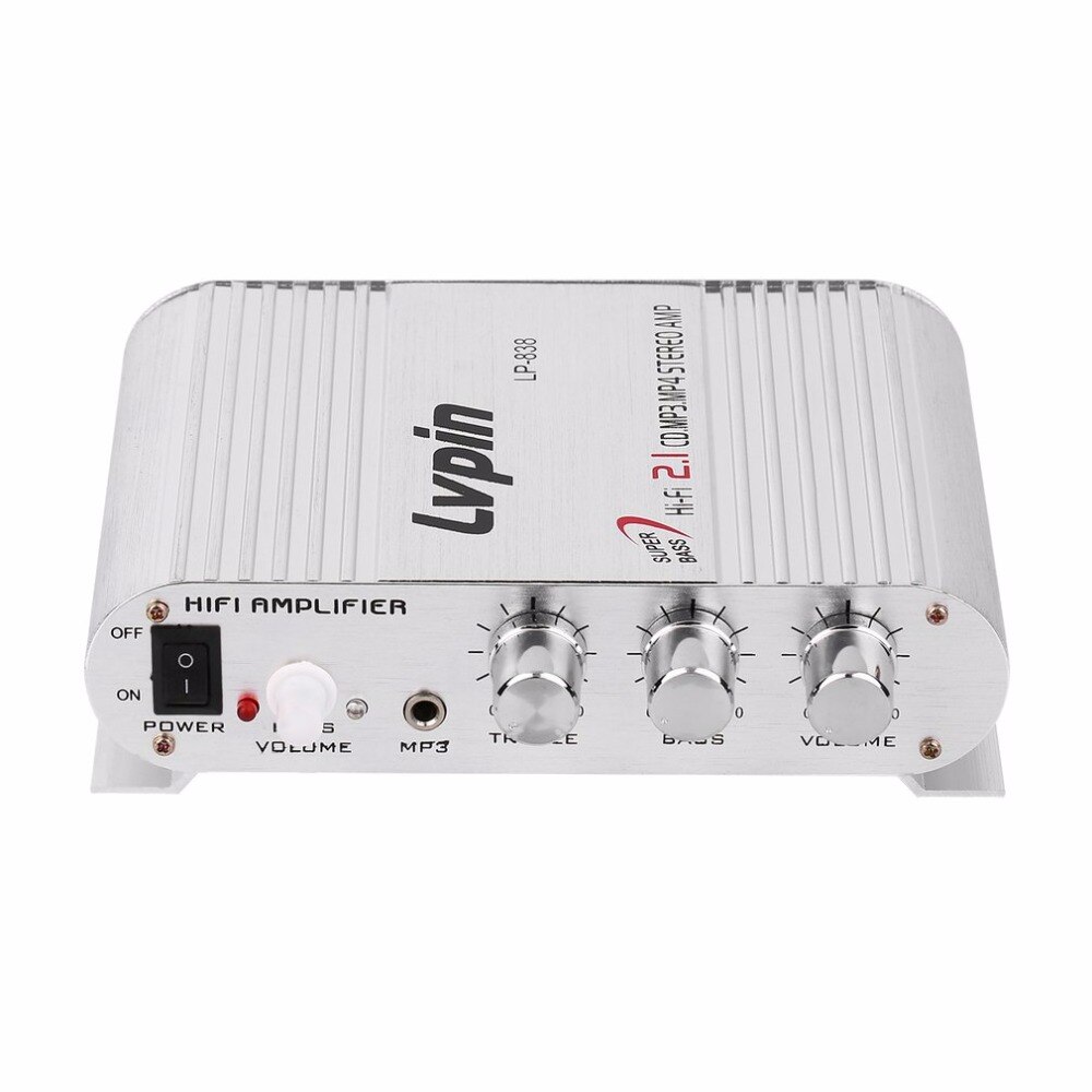 Mini HiFi Sliver 12V 20W CD MP3 Radio Car Auto Mot... Grandado