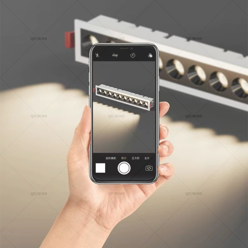 LED Recessed Line Grille Light Dimmable Embedded Ceiling Spot Lamps 10W/20W/30W For Indoor Lighting Home Decor AC220V/110V