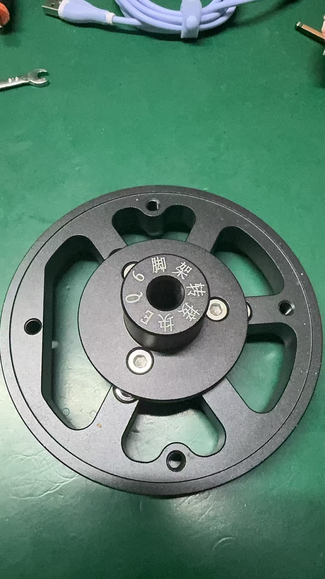 Juwei-17 Equatoriale Mount Adapter Basis Eq3 Eq5 Eq6 3/8 "Statief Aansluiten Accessoires Cem40 Adapter Plaat Roestvrij Staal: Blauw