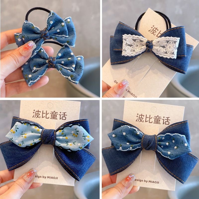 Horquillas azules para niñas, accesorios femeninos, lazos para el cabello, cosas para niñas, accesorios para el cabello, pinza para el cabello de flores, producto popular 2024