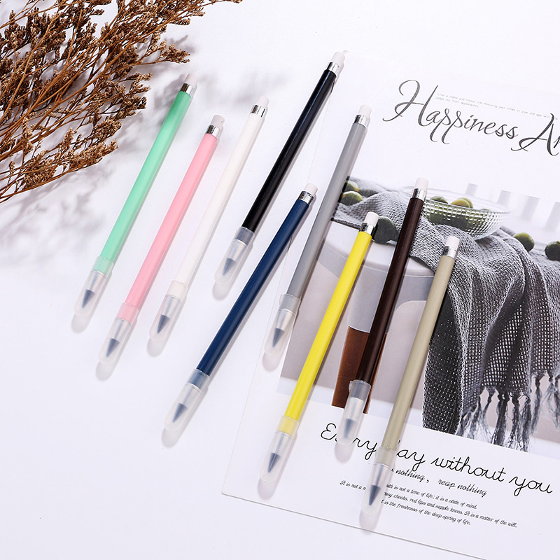 6 unids/set lápiz sin tinta escritura ilimitada sin tinta HB pluma herramienta de pintura para bocetos escuela suministros de oficina para papelería para niños