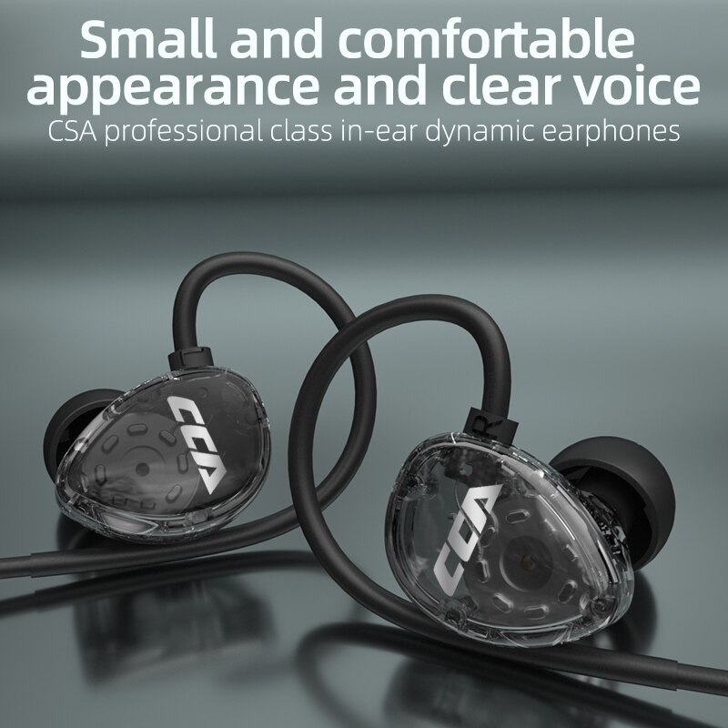 Cca csa 1dd hifi in-ear-kopfhörer, monitor-kopfhörer, in-ear-ohrhörer, sport-headset mit geräuschunterdrückung, kz zax zsx zsn pro  zs10 pro asx
