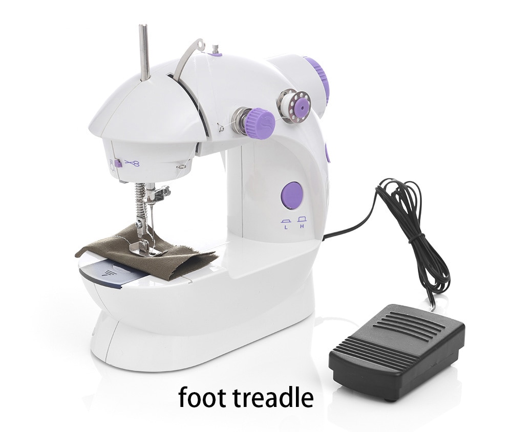 Tragbare Nähmaschine Cordless Mini Handheld Elektrische Nähmaschine Schnell Crafting Ausbessern Maschine mit Fuß Pedal