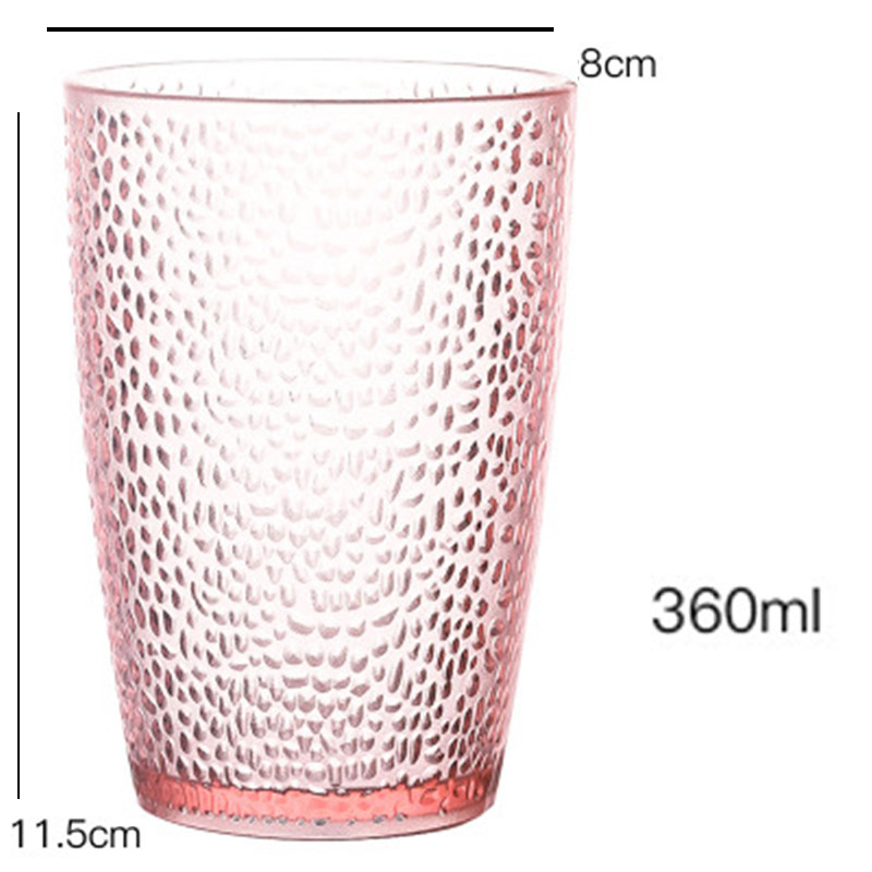 Pvc-viinikuppi olutbrandymehu korkea booripitoinen martini cocktaillasi täydellinen baarijuhliin universaali kuppi mehu maitokuppi: Vaaleanpunainen 360