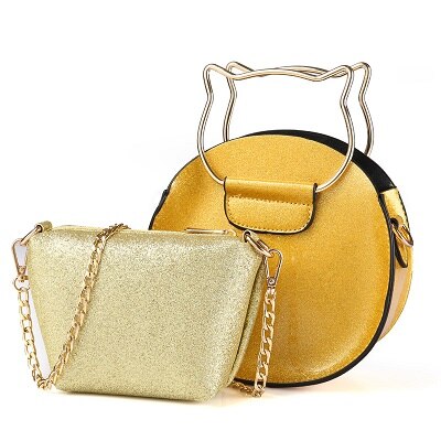 Bambini Catena Del Fumetto Del PVC Principessa Della Moneta Borse Portafogli Sacco Crossbody Sacchi di Denaro Del Telefono Borse Multiuso Carteiras Feminina per le Ragazze: yellow