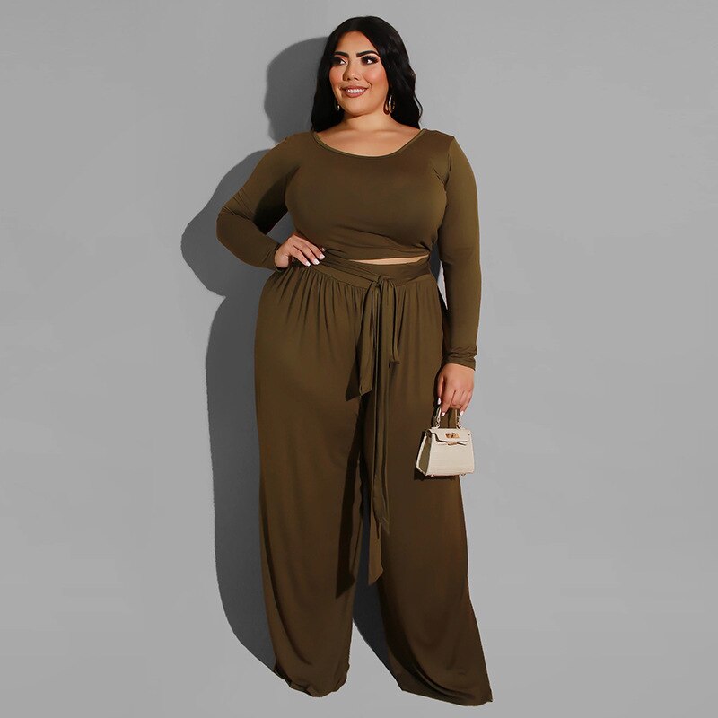 5xl Plus Größe für Frauen Schwarz Grün Plus Größe 2 Stück einstellen Frauen Party Bodycon Verein Outfits Plus Größe ClothingPlus größe Conjuntos: Braun / XL