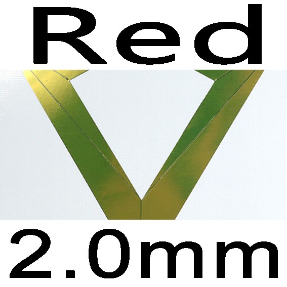 XIOM VEGA TOUR Non-tacky Rubber Lastest Tensor Sponge Table Tennis Rubber Ping Pong Sponge Tenis De Mesa: red 2.0mm