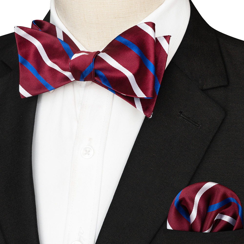 EASTEPIC Gestreifte Fliege für Herren, Einstecktuch-einstellen, kariertes Accessoire, Paisley-Krawatte, Blumenmuster, gepunktet, reines Schwarz, Abendparty: Weiß