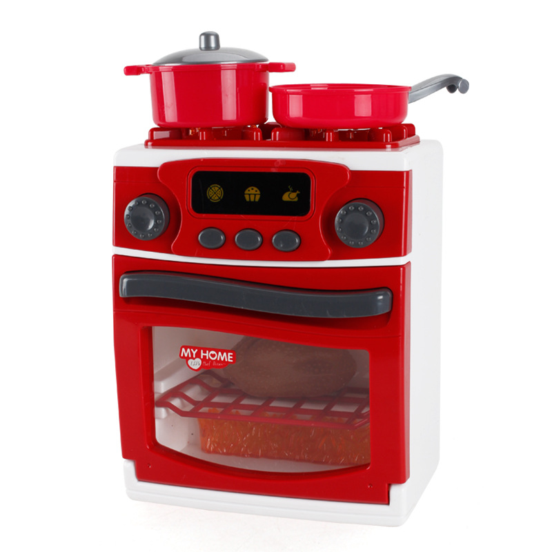 Grote multifunctionele simulatie van kleine apparaten keuken sap koffie broodrooster stofzuiger kinderen spelen speelgoed: 11