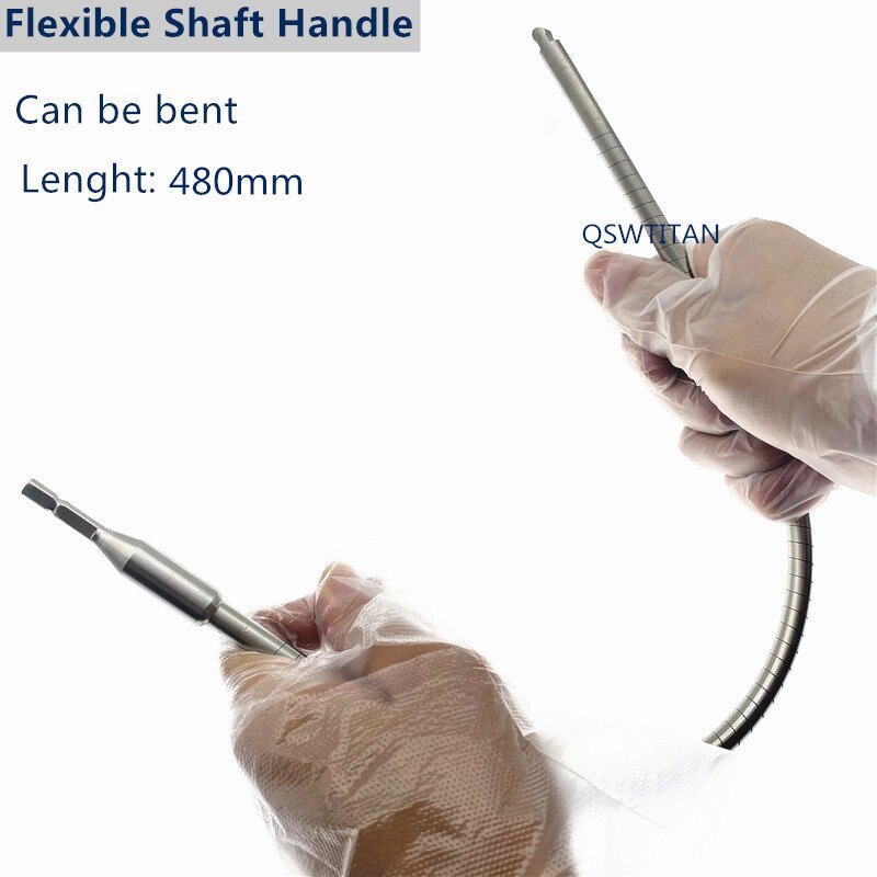 Flexible Reamer and Flexible Reamer Quick Coupling flexible shaft handle Medullary cavity soft expansion hollow reamer: flexible Soft handle