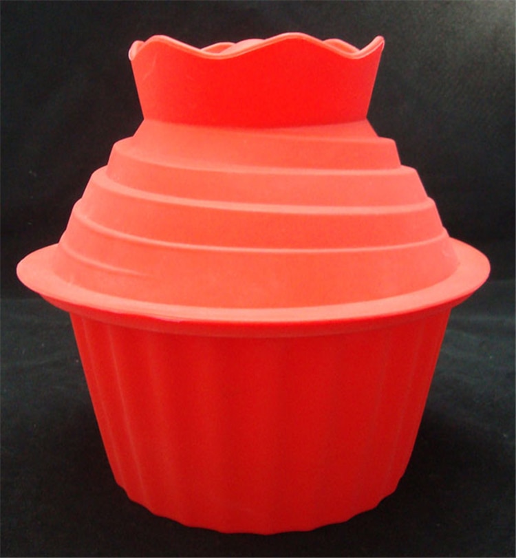 Moule à Cupcake géant antiadhésif lavable au lave-vaisselle, grand moule à gâteau en Silicone, idée pour décorer facilement la pâtisserie, 3 pièces/ensemble
