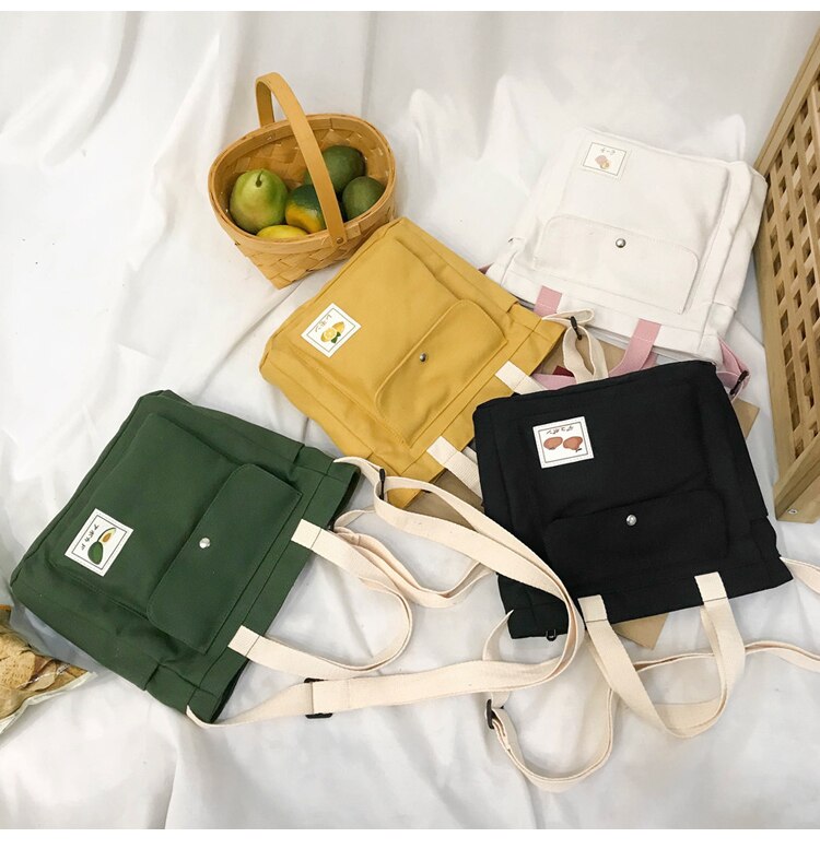 feminina femmes sacs à main fourre-tout en toile de coton pliable recyclable sac à bandoulière Messenger femme jeunesse loisirs seau sac fille