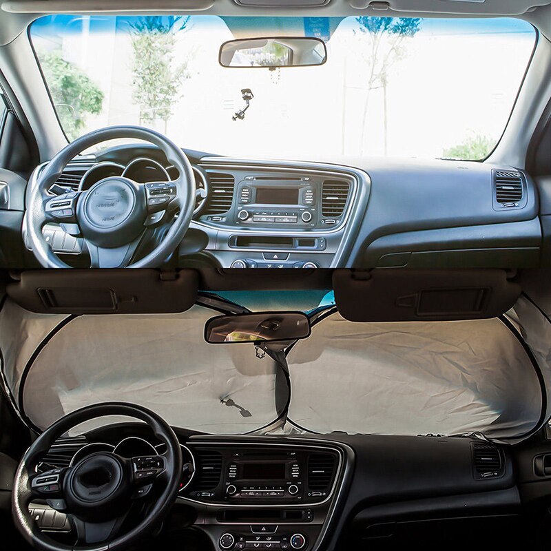 Couverture pare-soleil véhicule pliant 150*70 cm été soleil ombre complet pour fenêtre pliable visière pare-brise voiture chaude