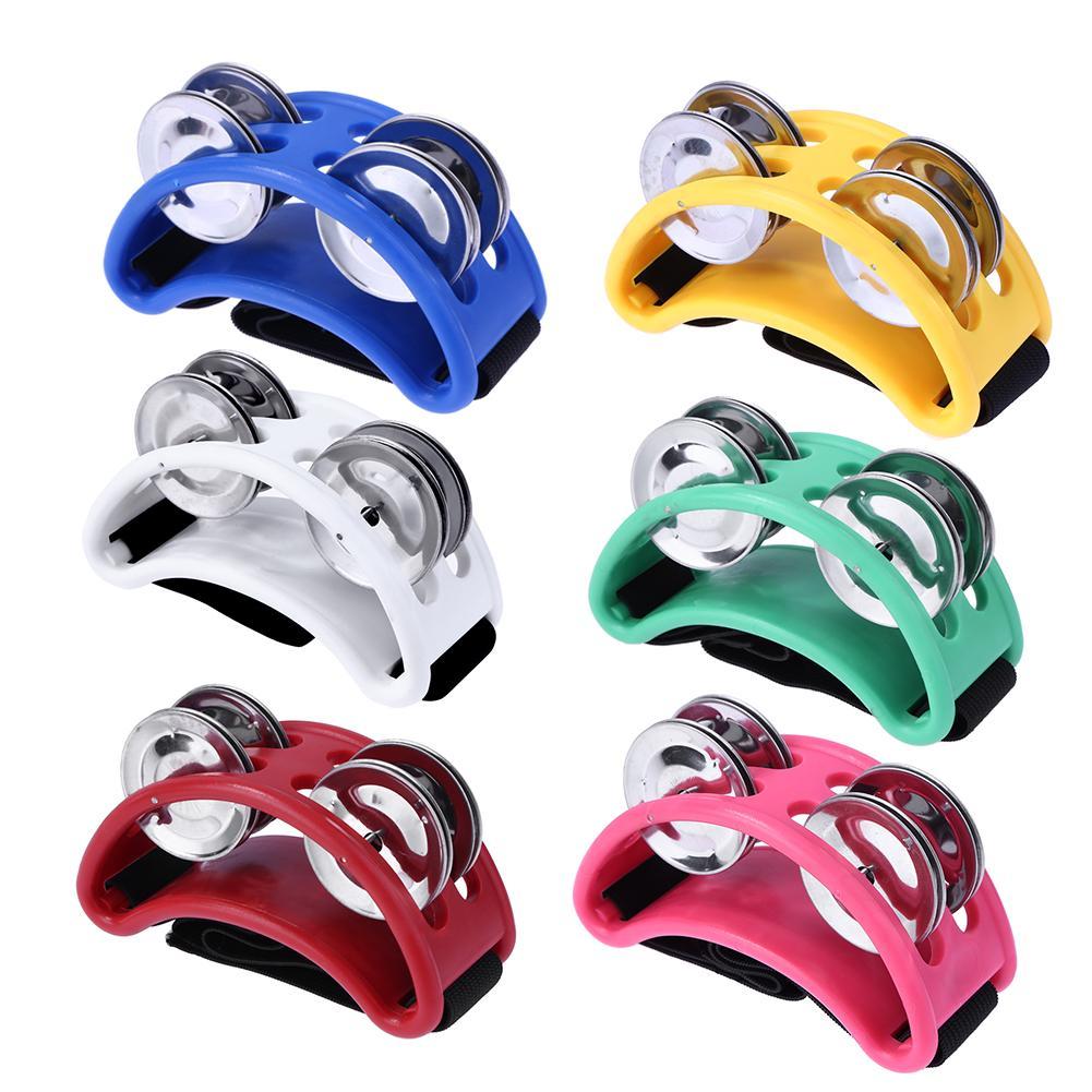 Elliptical Cajon Box Drum Companion Jingle Tambourine Percussion Instruments Accessory Hand Foot Davul Tambourine