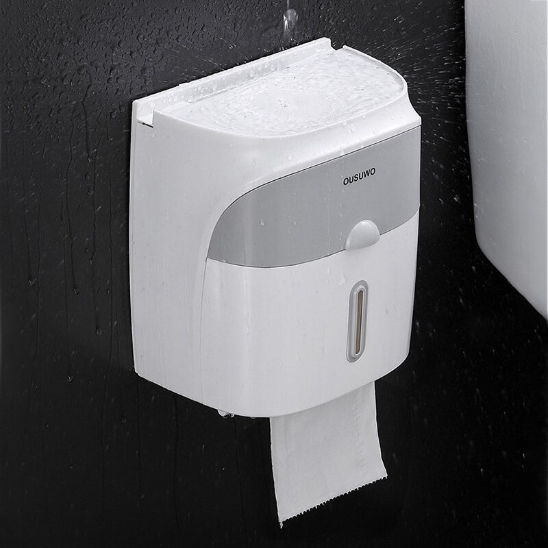 Draagbare Toiletpapier Houders Dubbele Wc Wandcloset Papierrol Stand Case Buis Opbergdoos Thuis Badkamer Accessoires Set