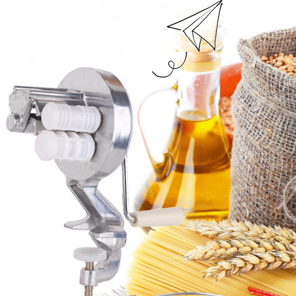 Rodillo de aleación de aluminio para hacer Pasta fresca, cortador de Pasta con manivela manual dividida para el hogar, para fideos finos, Fettuccine