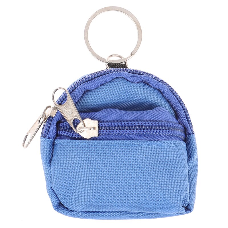 1pc mini väska formad nyckelring myntväska ryggsäck dock ryggsäck väska tillbehör 6 färger