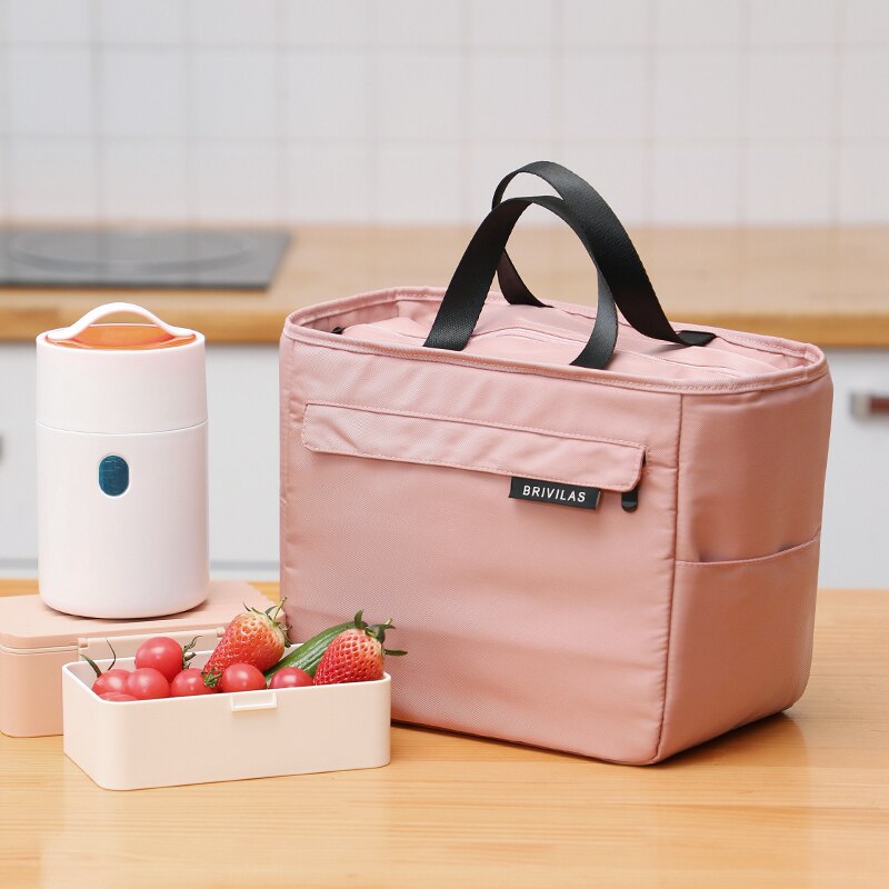 Brivilas Cooler Lunch Bag Multicolor Bags For Women Hand pack Thermal Breakfast Food Lunch Box Portable Picnic Travel Handbags