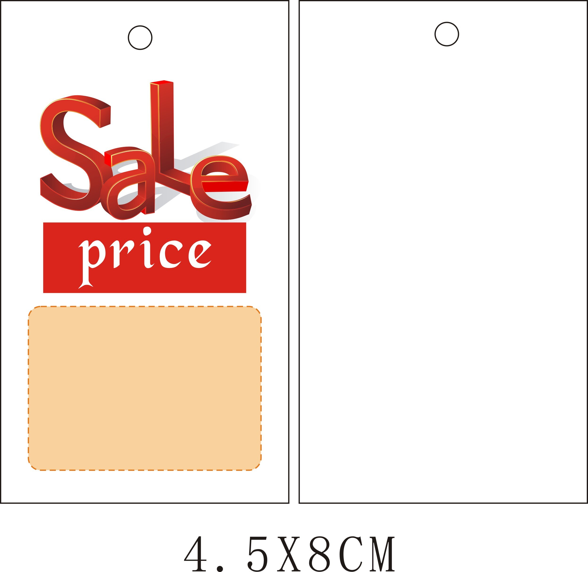 100pcs Price tag goods Item number label size price Universal Handwrite price cards price tag labe Plastic hanging ropel: Light Blue