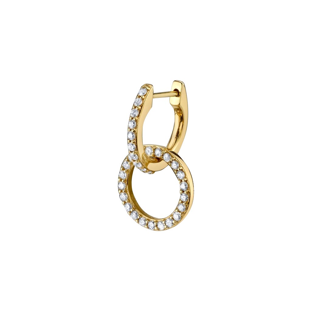 1pc øreben spænde huggie øreringe kvindelig krystal perle lille cirkel øreringe til kvinder minimalistiske smykker: 3