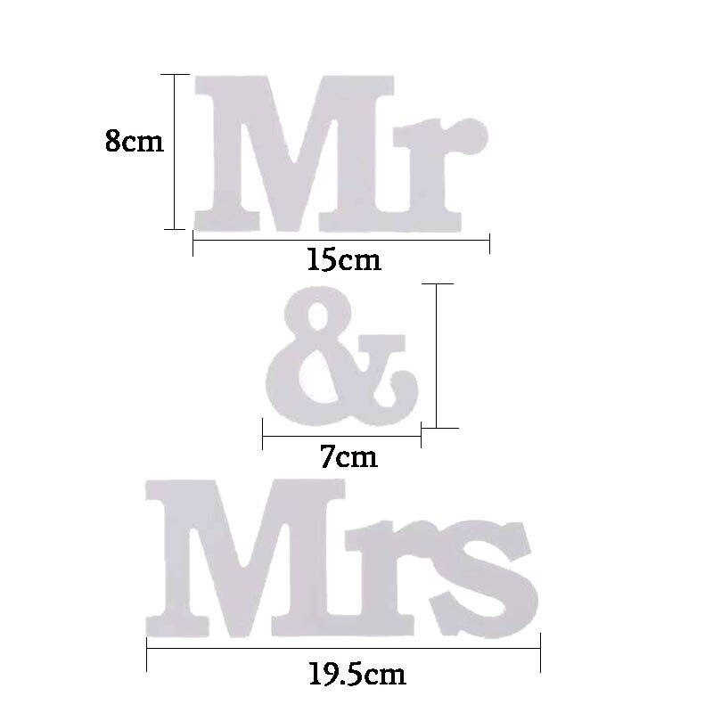 Mr og mrs tegn bryllup bord dekorationer dekorative guld sølv mr & mrs bogstaver til boda bryllup foto rekvisitter baggrunde