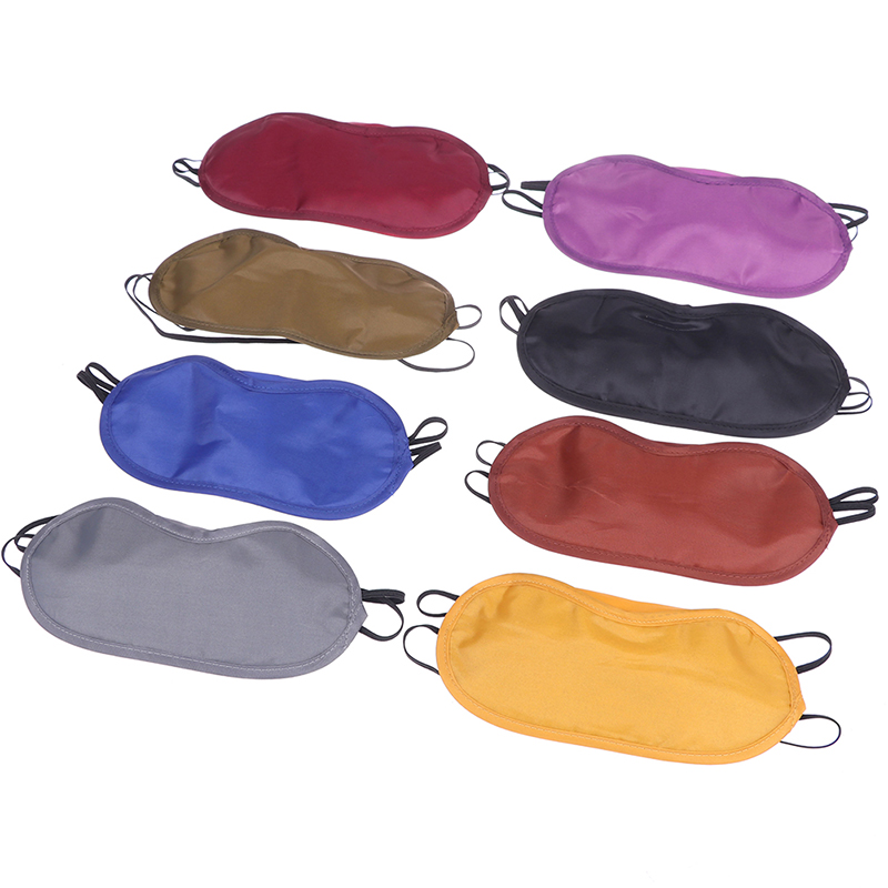 10Pcs Zachte Draagbare Blinddoek Reizen Reizen Slaapmasker Snelle Slapen Oogmasker Eyeshade Cover Schaduw Patch Vrouwen Mannen