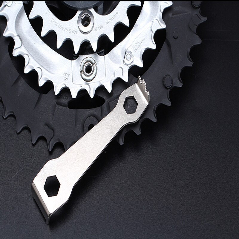 RISK Bicycle Chain Ring Bolts Wrench Chain Wheel Chainring Install Wrench Crankset Bolt Fixed Repair Tool Disassembly Spanner