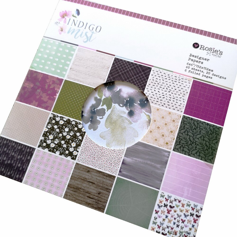 CRZCrafter 6" x 6 inch Scrapbooking Paper Pattern Pad 40 Sheets Craft Paper Embellishments Background Pack Acid Free Decorations