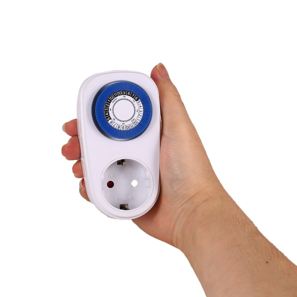 Timer Switch Smart Countdown Switch Socket 24 Hours Plug in Mechanical Grounded Programmable Indoor Auto Power off