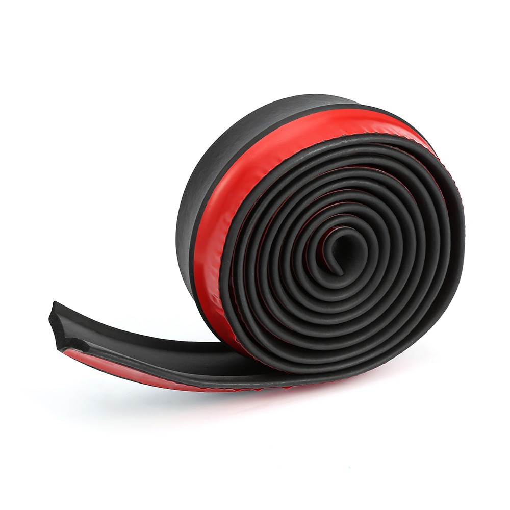 2.5 M Auto Protector Voorbumper Lip Splitter Auto Sticker Body Kit Spoiler Bumpers Volant Chin Auto Rubber Strip 60mm Breedte