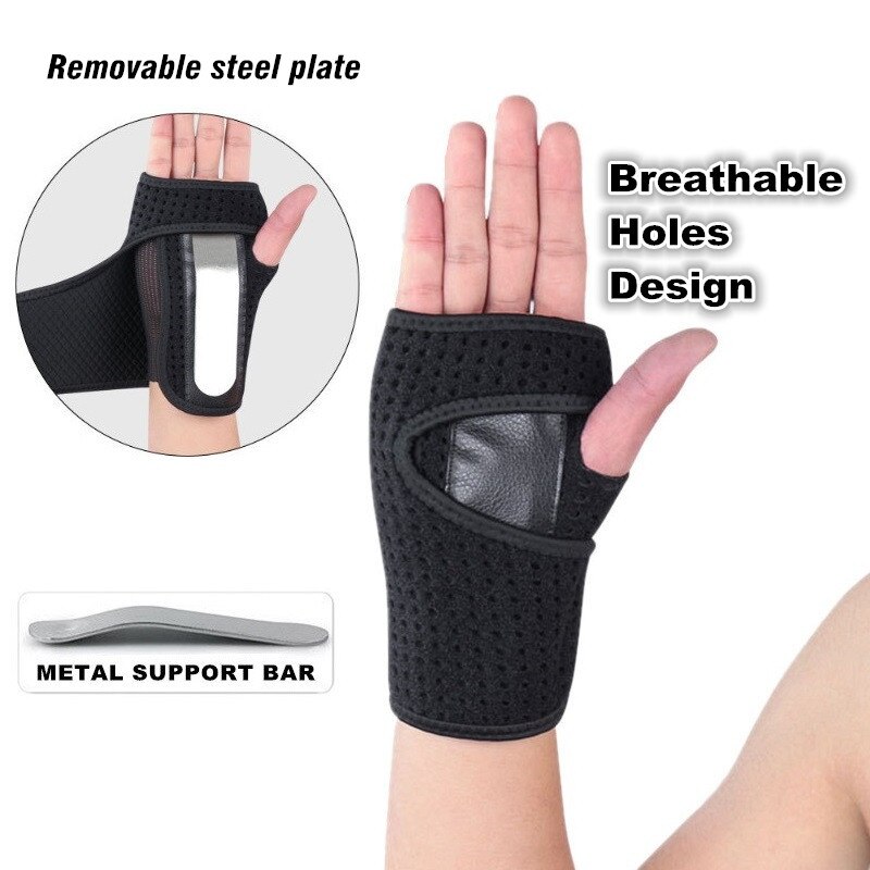 1 Piece Wrist Support Hand Support Carpal Tunnel Splint Protector Arthritis Sprains Strain Wrist Brace Band L631