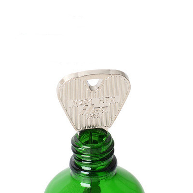 2 Pcs/Set Magic Trick Toy Folding Key Thru Bottle or Ring Penetration Magic Trick Props Magic Joke Toy Easy To Play