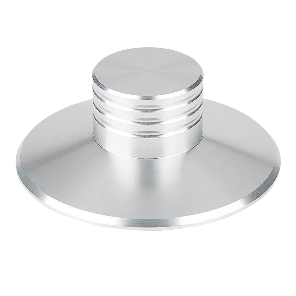 Aluminum Vinyl Record Stabilizer LP Turntable Disc Weight Silver: Silver