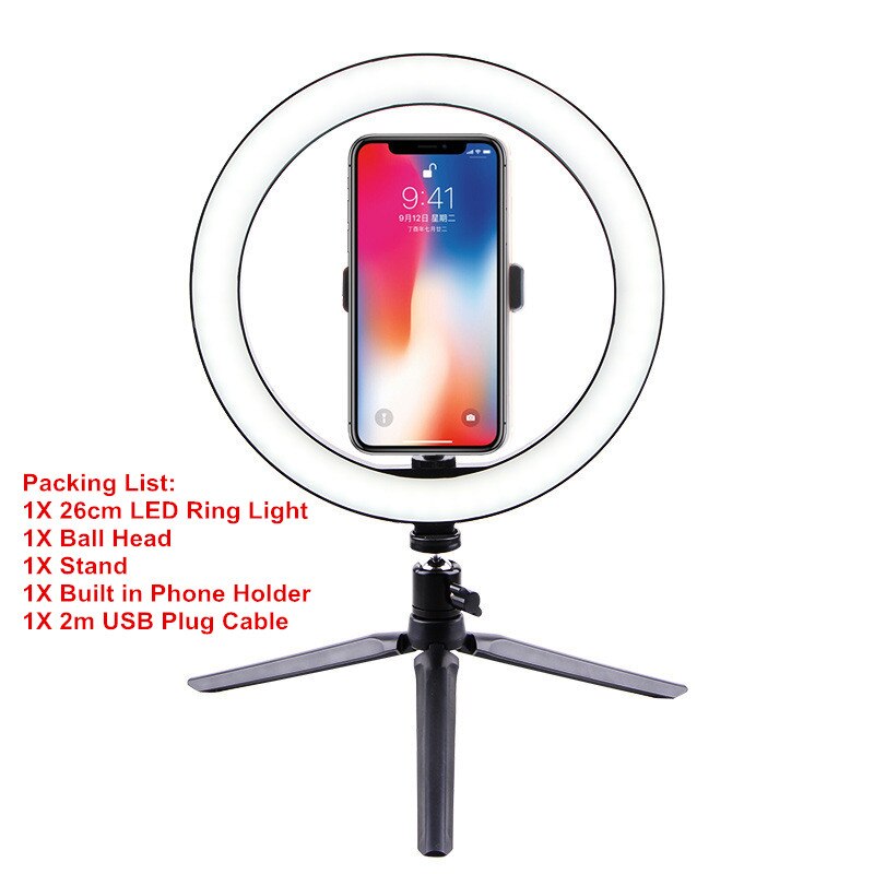 Led Camera Ring Fotografie Dimbare Led Selfie Ring Licht Camera Te... – Grandado
